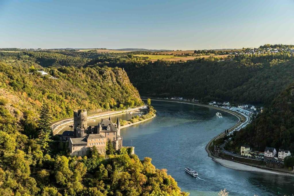 #1 Studioapartment Mit Loreleyblick Direkt An Der Schoensten Etappe Des Rheinsteigs Patersberg Bagian luar foto