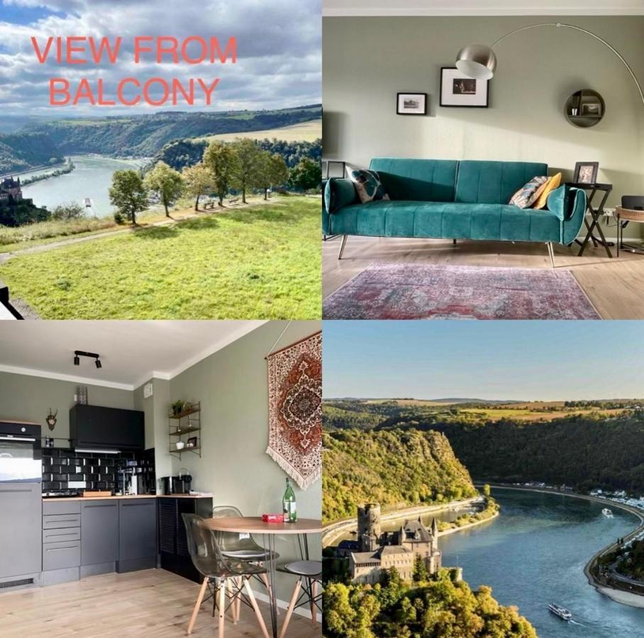 #1 Studioapartment Mit Loreleyblick Direkt An Der Schoensten Etappe Des Rheinsteigs Patersberg Bagian luar foto